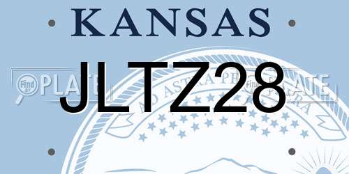 JLTZ28 Kansas License Plate