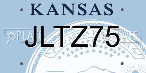 JLTZ75 Kansas License Plate