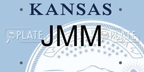 JMM Kansas License Plate