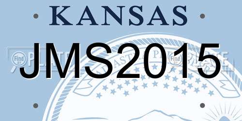 JMS2015 Kansas License Plate