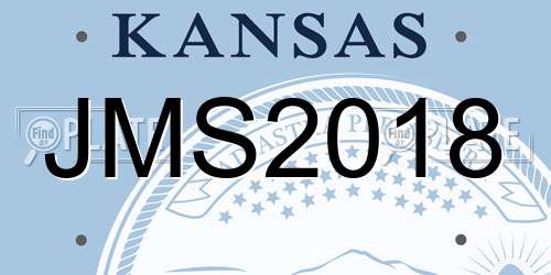 JMS2018 Kansas License Plate