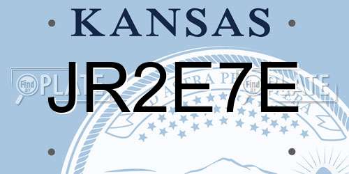 JR2E7E Kansas License Plate