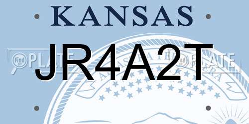 JR4A2T Kansas License Plate
