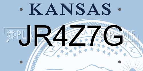 JR4Z7G Kansas License Plate