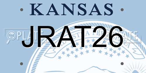 JRAT26 Kansas License Plate
