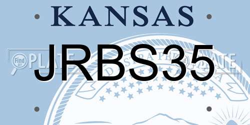 JRBS35 Kansas License Plate