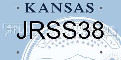JRSS38 Kansas License Plate