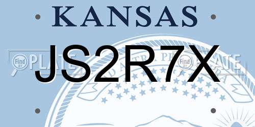 JS2R7X Kansas License Plate