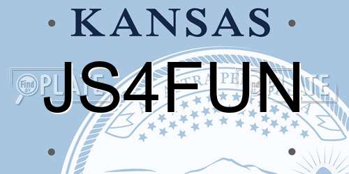 JS4FUN Kansas License Plate