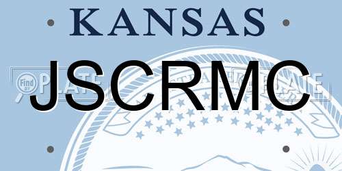 JSCRMC Kansas License Plate