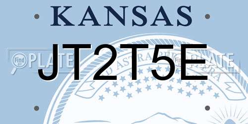 JT2T5E Kansas License Plate