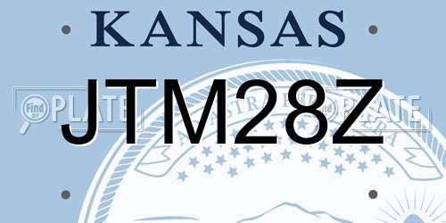 JTM28Z Kansas License Plate