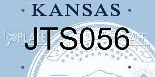 JTS056 Kansas License Plate