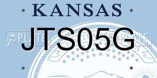 JTS05G Kansas License Plate