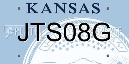 JTS08G Kansas License Plate