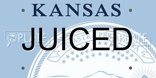 JUICED Kansas License Plate