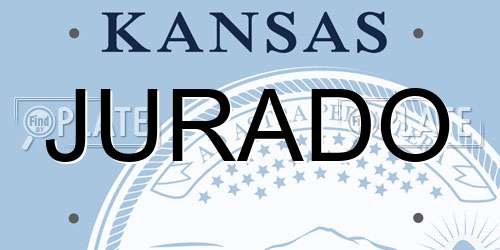 JURADO Kansas License Plate
