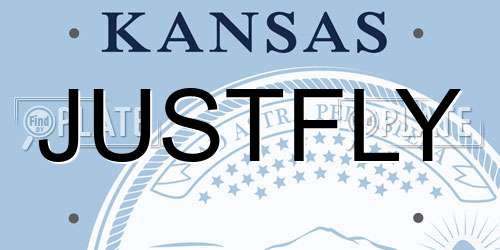 JUSTFLY Kansas License Plate