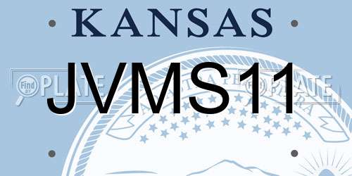 JVMS11 Kansas License Plate