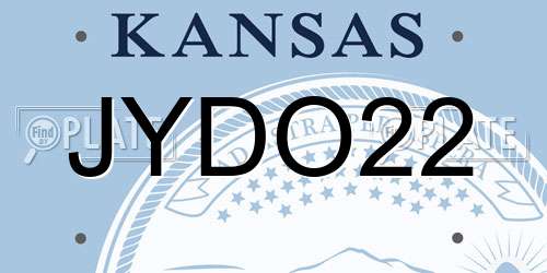JYDO22 Kansas License Plate
