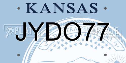 JYDO77 Kansas License Plate