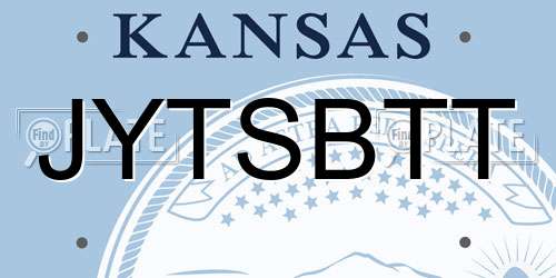 JYTSBTT Kansas License Plate