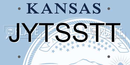 JYTSSTT Kansas License Plate
