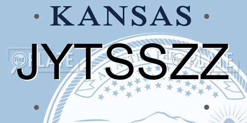 JYTSSZZ Kansas License Plate