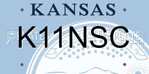 K11NSC Kansas License Plate