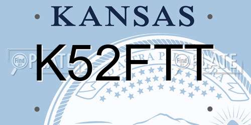 K52FTT Kansas License Plate