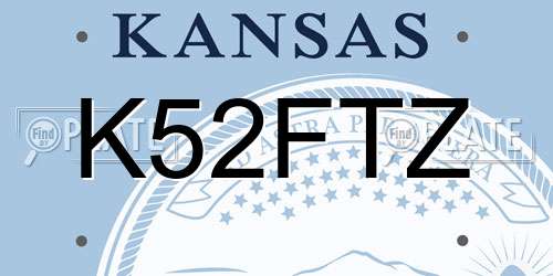 K52FTZ Kansas License Plate