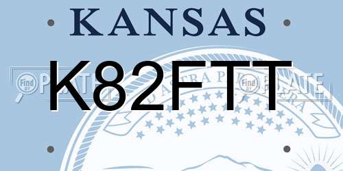 K82FTT Kansas License Plate