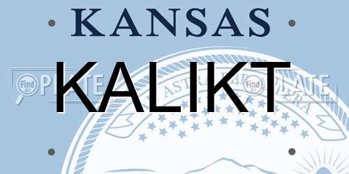 KALIKT Kansas License Plate