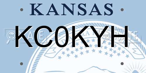 KC0KYH Kansas License Plate