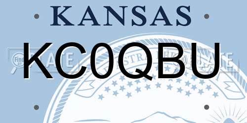 KC0QBU Kansas License Plate