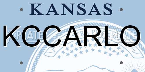 KCCARLO Kansas License Plate