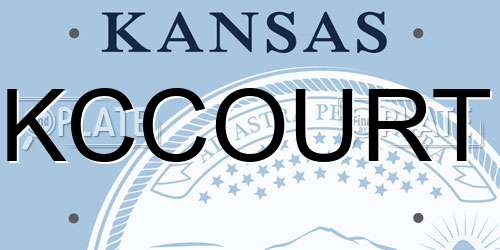 KCCOURT Kansas License Plate