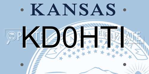 KD0HTI Kansas License Plate