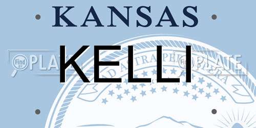 KELLI Kansas License Plate