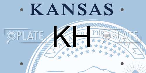 KH Kansas License Plate