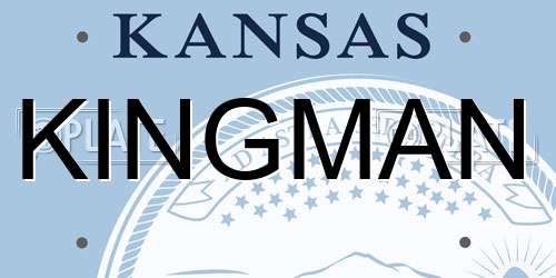 KINGMAN Kansas License Plate
