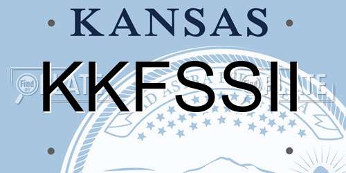 KKFSSII Kansas License Plate