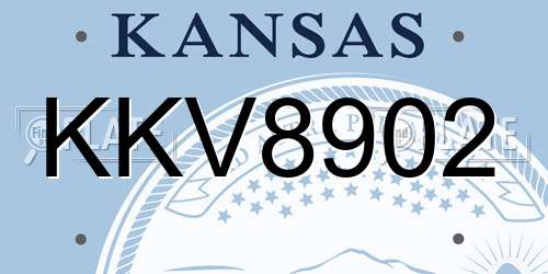 KKV8902 Kansas License Plate