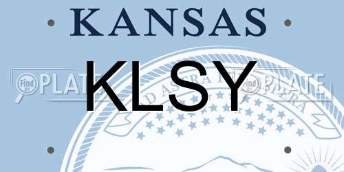 KLSY Kansas License Plate