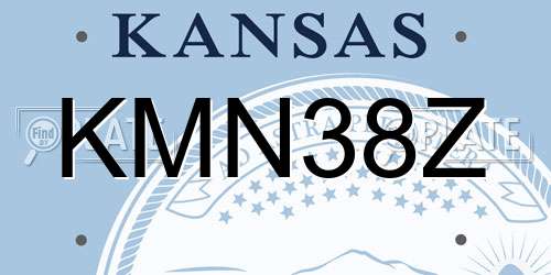 KMN38Z Kansas License Plate
