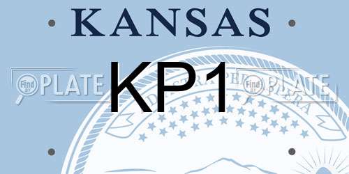 KP1 Kansas License Plate
