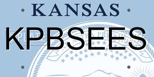 KPBSEES Kansas License Plate