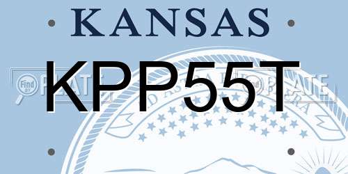 KPP55T Kansas License Plate