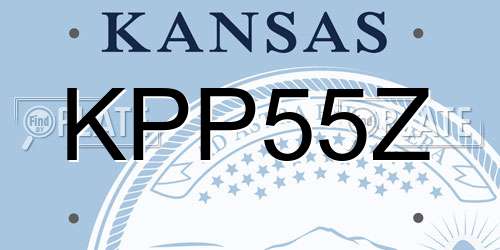KPP55Z Kansas License Plate