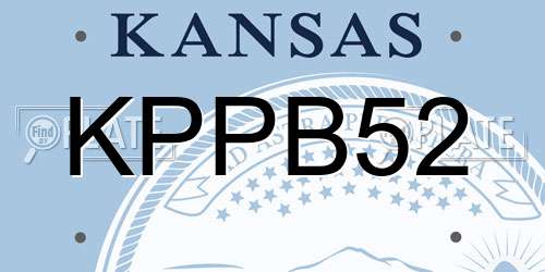 KPPB52 Kansas License Plate